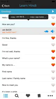 learn hindi - phrasebook iphone screenshot 1