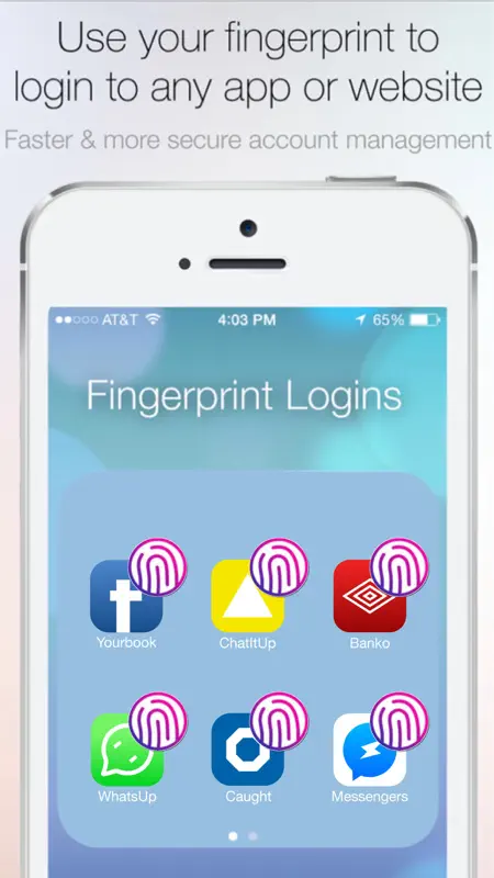 Fingerprint Login:PassKey Lock screenshot 1 of 4