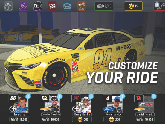 NASCAR Heat Mobile iPad app afbeelding 1