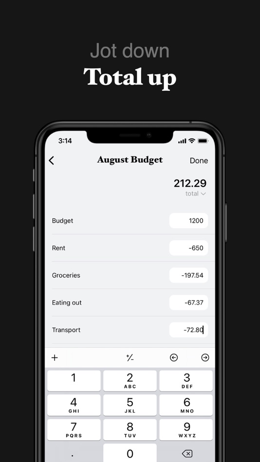 #1. Toble - Tracker & Spreadsheet (iOS) 由: Ashley Thomas