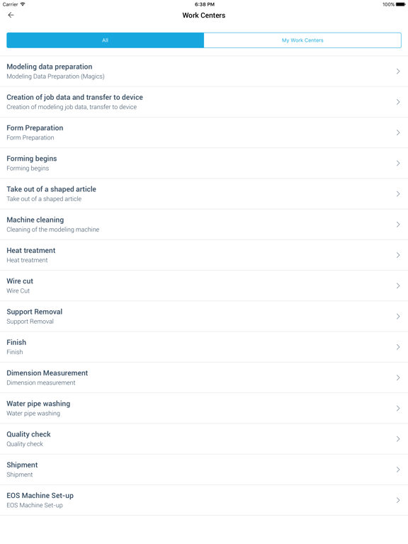 Link3D MES iPad screenshot 9 - Productivity app