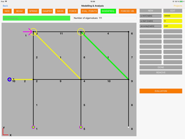 2D Frame Vibration Analysis by Hans-Lennart Olausson