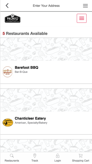 Pronto Food Delivery screenshot 2
