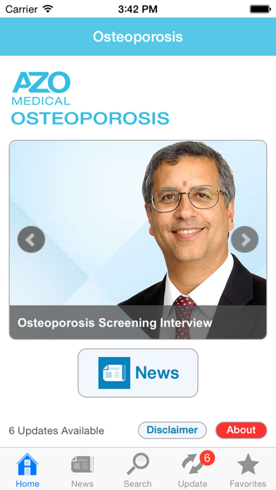 Screenshot #1 pour Osteoporosis by AZoMedical