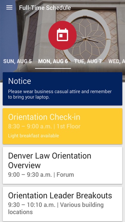 Sturm Law Orientation 2018 screenshot-3