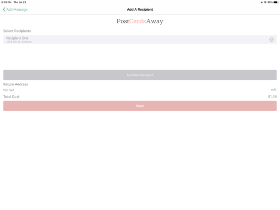 PostCardsAway iPad screenshot 5 - Photo & Video app