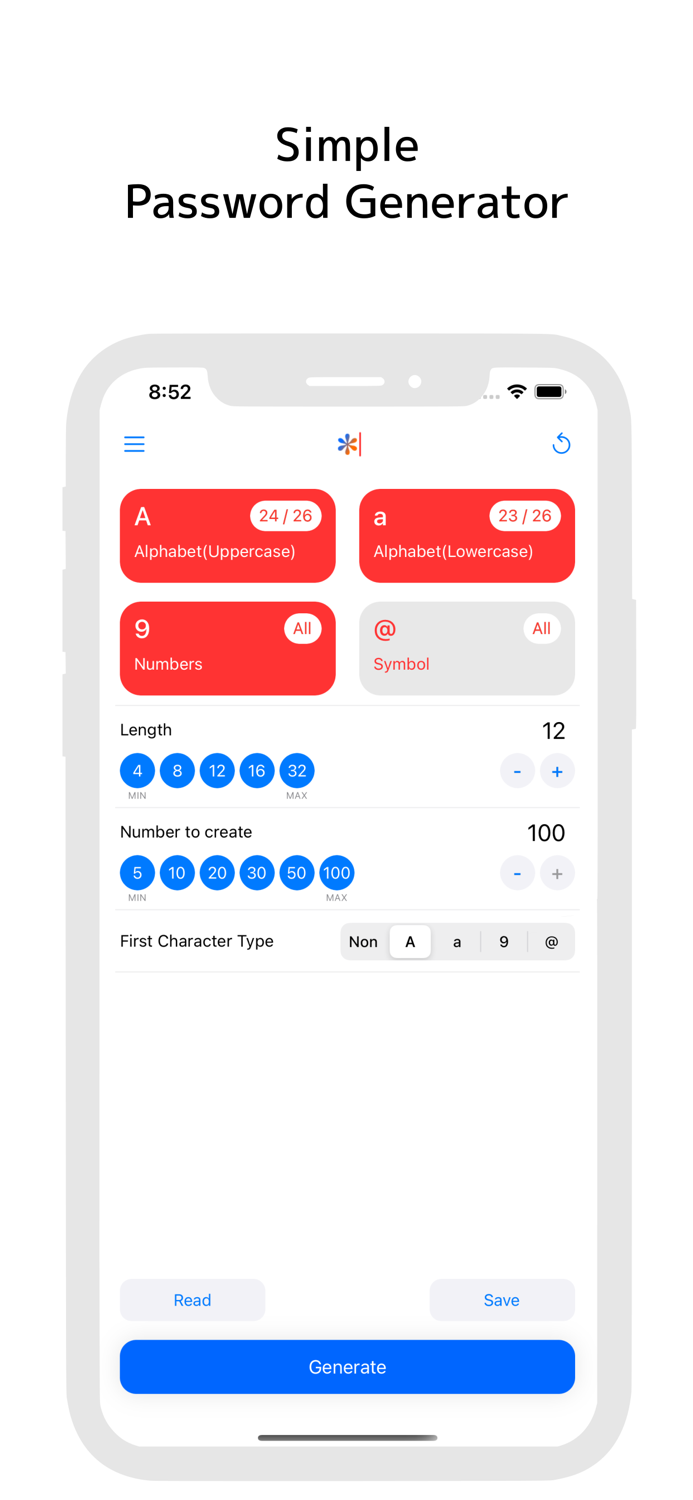 PasswordGenerator - Simple