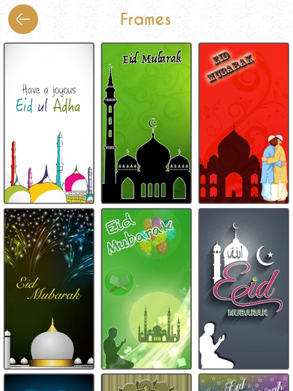 Eid Invitation Cards Creator iPad screenshot 5 - Photo & Video app