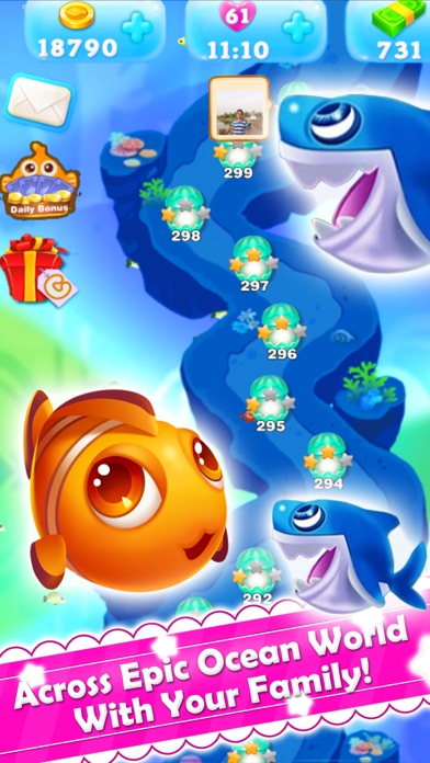 Charm Fish - Match 3 quest Screenshot