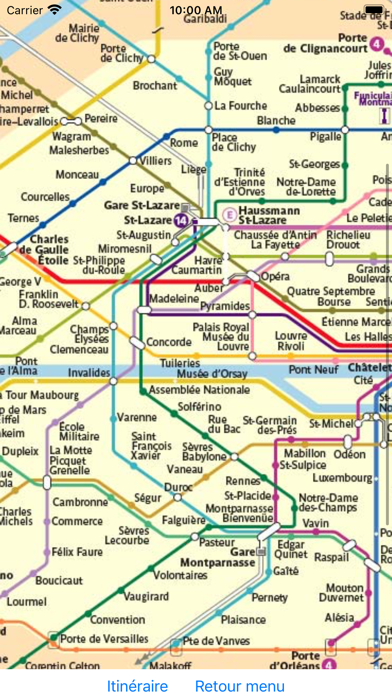 Métro RER de Paris Screenshot