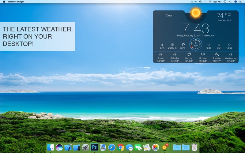 weather widget live iphone screenshot 2