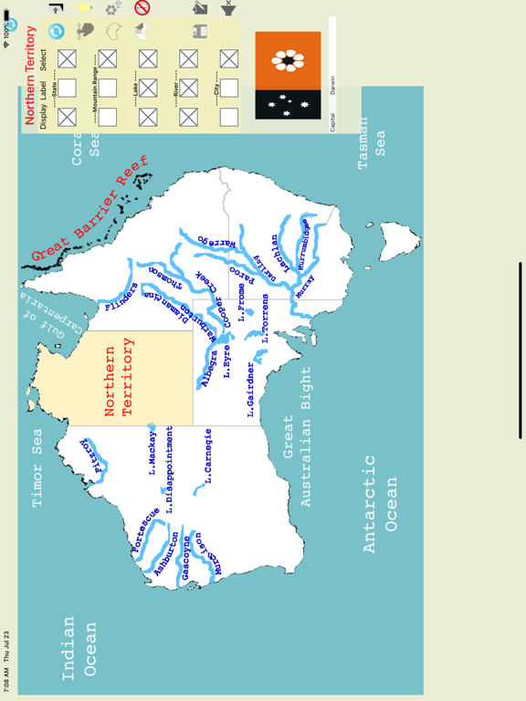 Geography of Australia iPad screenshot