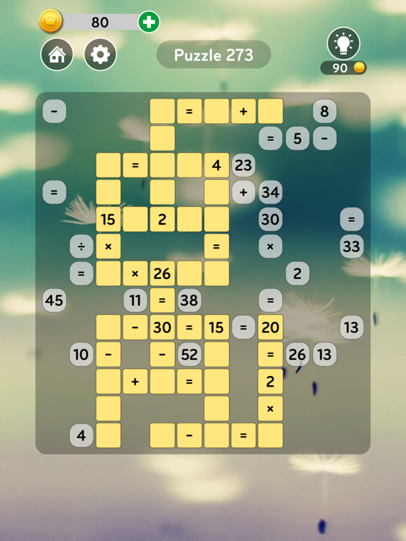 Math Cross iPad screenshot