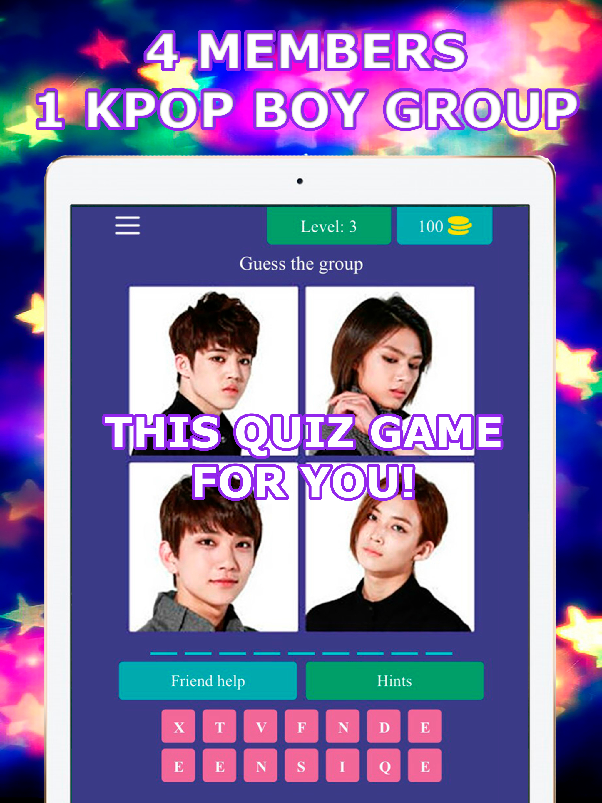 4 Members 1 KPop Boy Group