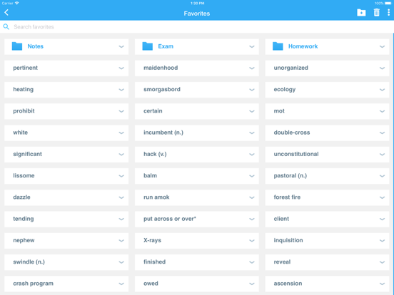 Webster Roget's A-Z Thesaurus iPad screenshot 4 - Reference app