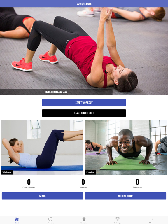 Home Fat Burning Workout iPad screenshot