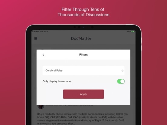 DocMatter iPad screenshot 4 - Medical app