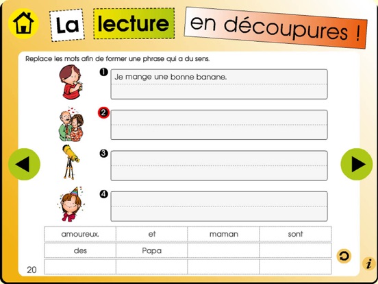 La lecture en découpures iPad screenshot