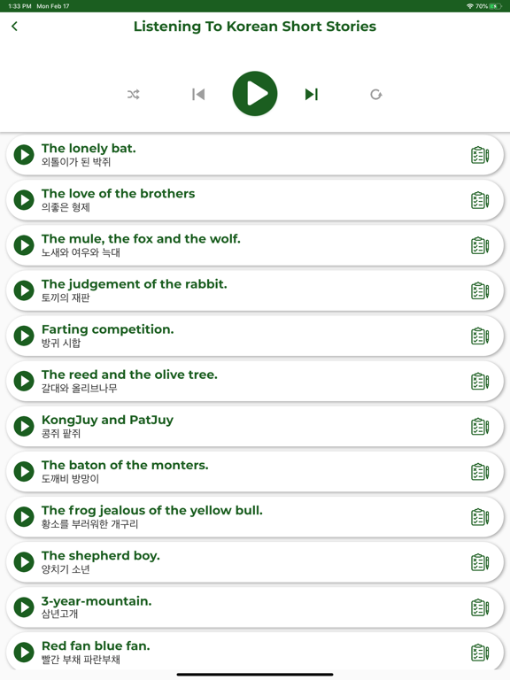 Korean ー Listening・Speaking iPad screenshot 4 - Education app