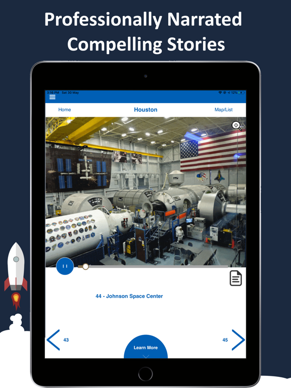 Houston Audio GPS Driving Tour iPad screenshot 4 - Travel app
