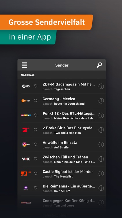 Zattoo Deine WM App