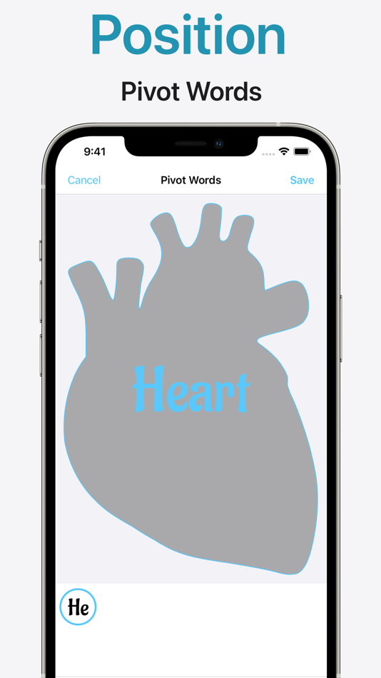 #4. Shapego - Word Cloud Creator (iOS) 由: Libero Spagnolini