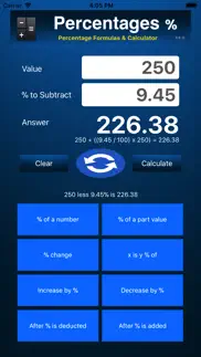 percentage calculator - % problems & solutions and troubleshooting guide - 4