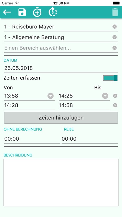Mobile Zeiterfassung