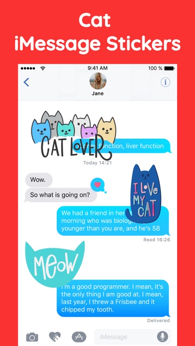 Pusheen Cat Text Sticker Pack screenshot 2
