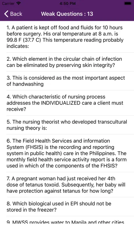 Fundamentals of Nursing Mock