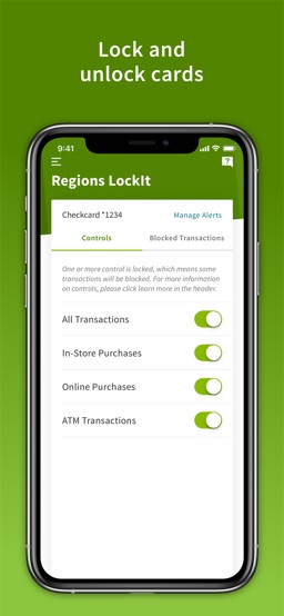 Regions Mobile app screenshot