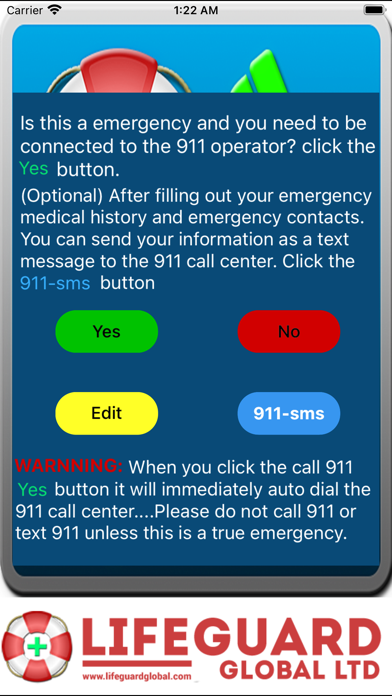 911sms Screenshot
