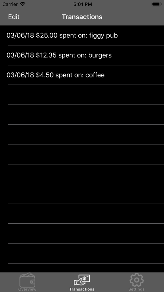 #5. Simple Expense Tracker (iOS) 由: Mitchell Duncan
