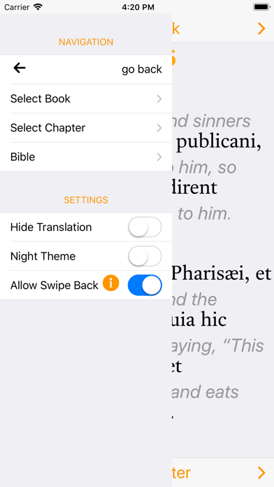 Latin-English Bible Screenshot