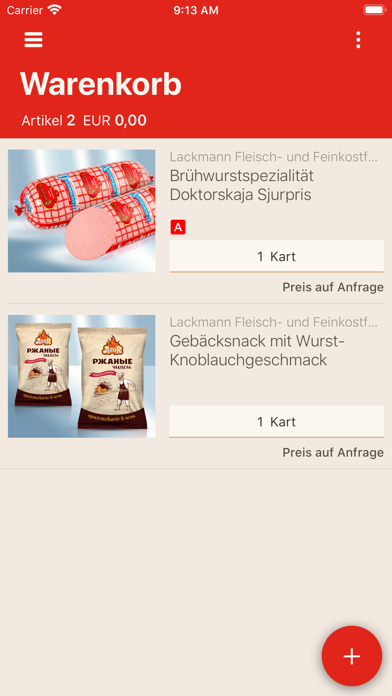 LACKMANN B2B SHOP Screenshot