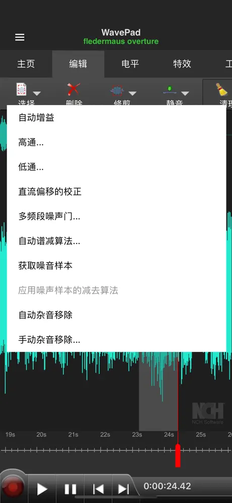 WavePad音频和音乐编辑器