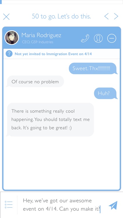 Hustle: P2P texting at scale