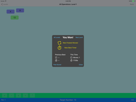 Fewer - Math Game iPad screenshot