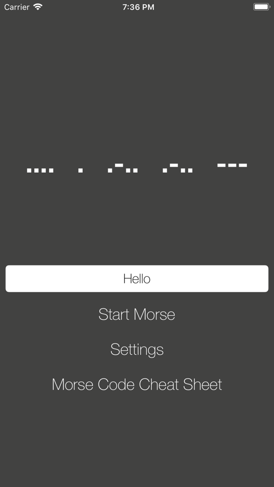 #2. Morse Code Torch (iOS) Podle: Pat Walsh