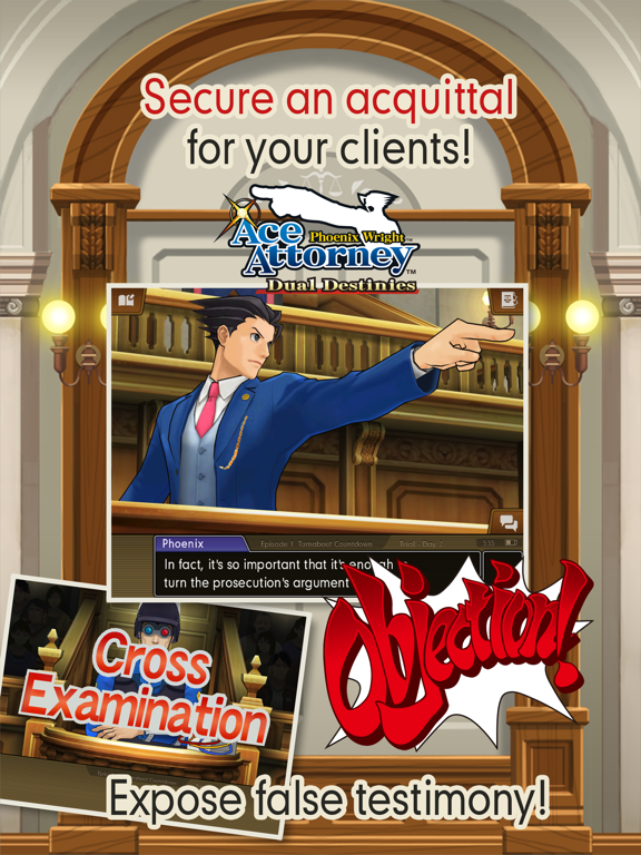 Screenshot #1 for Ace Attorney: Dual Destinies