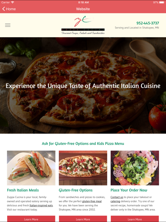 Zuppa Cucina iPad screenshot 4 - Food & Drink app