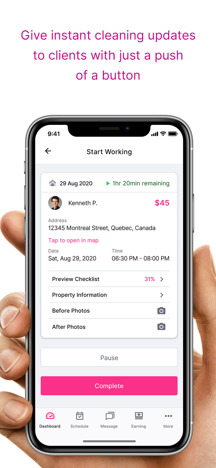 TIDY app For Cleaners Only