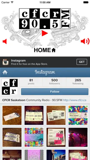 CFCR 90.5FM Saskatoon Radio screenshot 2