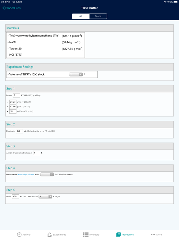 eLABJournal iPad screenshot 4 - Productivity app