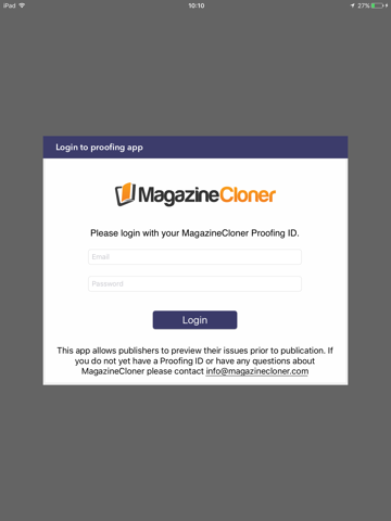 MagazineCloner Proofing App - náhled