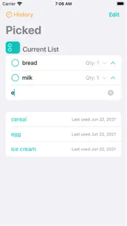 picked - shopping & checklist iphone screenshot 2