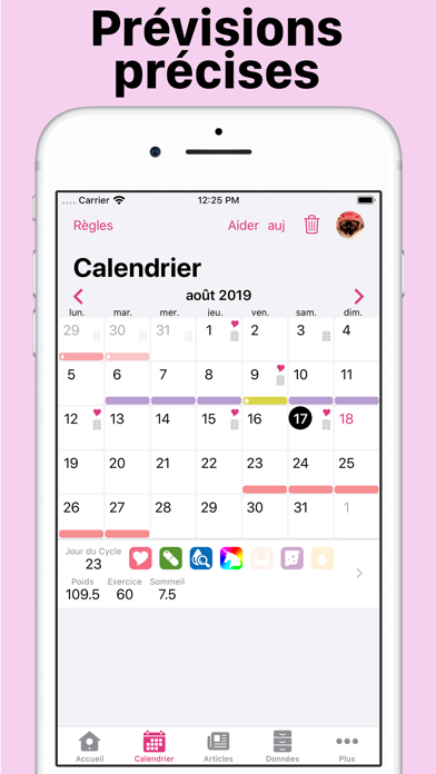 Screenshot #2 pour Period Tracking Calendar