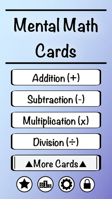 Mental Math Cards Games & Tips Screenshot