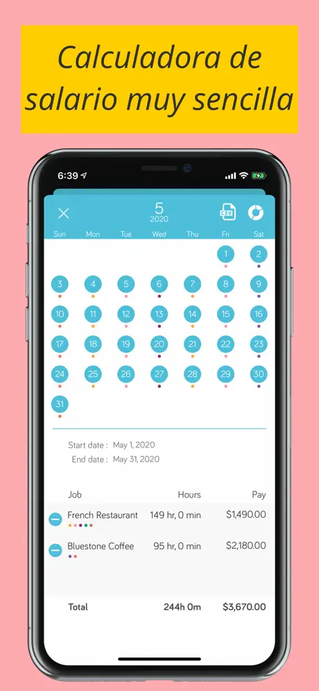 ShiftZen, Calendario de Turnos