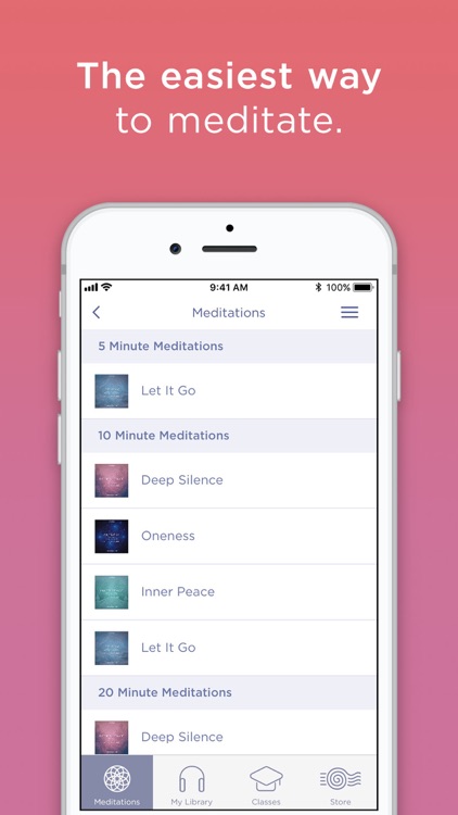 Meditate Me Guided Meditation screenshot-0